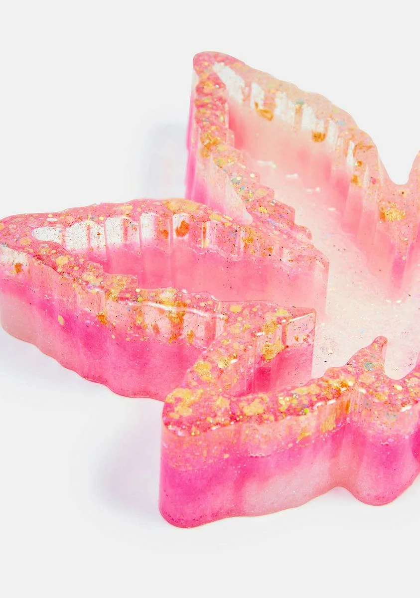 Golden Goddess Accessories Happy Leaf Ash Tray 4 Golden Goddess Accessories Happy Leaf Ash Tray - Image 2