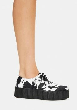 T.U.K. Cow Print Viva Mondo Creepers -T.U.K. Sales Store ozgHjw3ITdYswu927Q9ddvPgzAIKHZzw 24