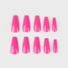 I SCREAM NAILS Pinker Than Pink Coffin Shaped False Nails
