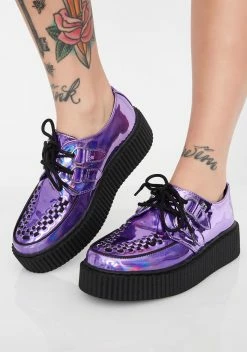 T.U.K. Lavender Iridescent Creepers