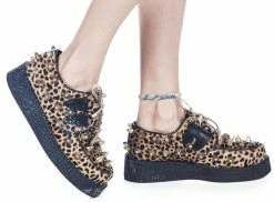 Bess NYC Leopard Creepers -T.U.K. Sales Store pg6BqwGCqYLZ4BE1K0FGBFqHR1u7sRv6 24