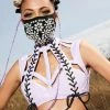 Club Exx Crystallized Rhinestone Face Mask