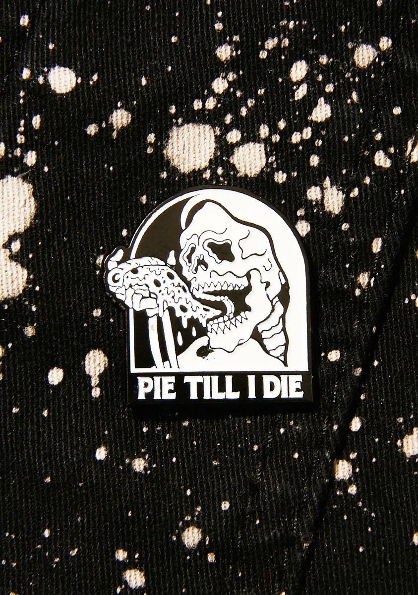 Sketchy Tank Pie Lapel Pin 3 Sketchy Tank Pie Lapel Pin