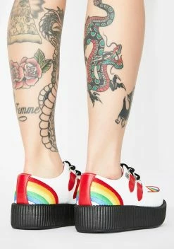 T.U.K. White N' Rainbow Viva Mondo Creepers -T.U.K. Sales Store wF9eH5hUSUP4RairkAvoiwgpaCGGedyC 24