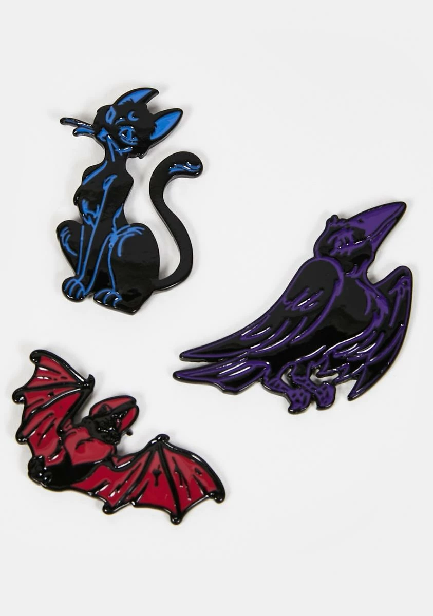 The Grave Girls Creature Comforts Pins Set 4 The Grave Girls Creature Comforts Pins Set - Image 2