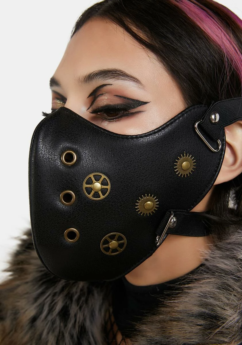 X_KBW Keeping Time Vegan Leather Mask 4 X_KBW Keeping Time Vegan Leather Mask - Image 2