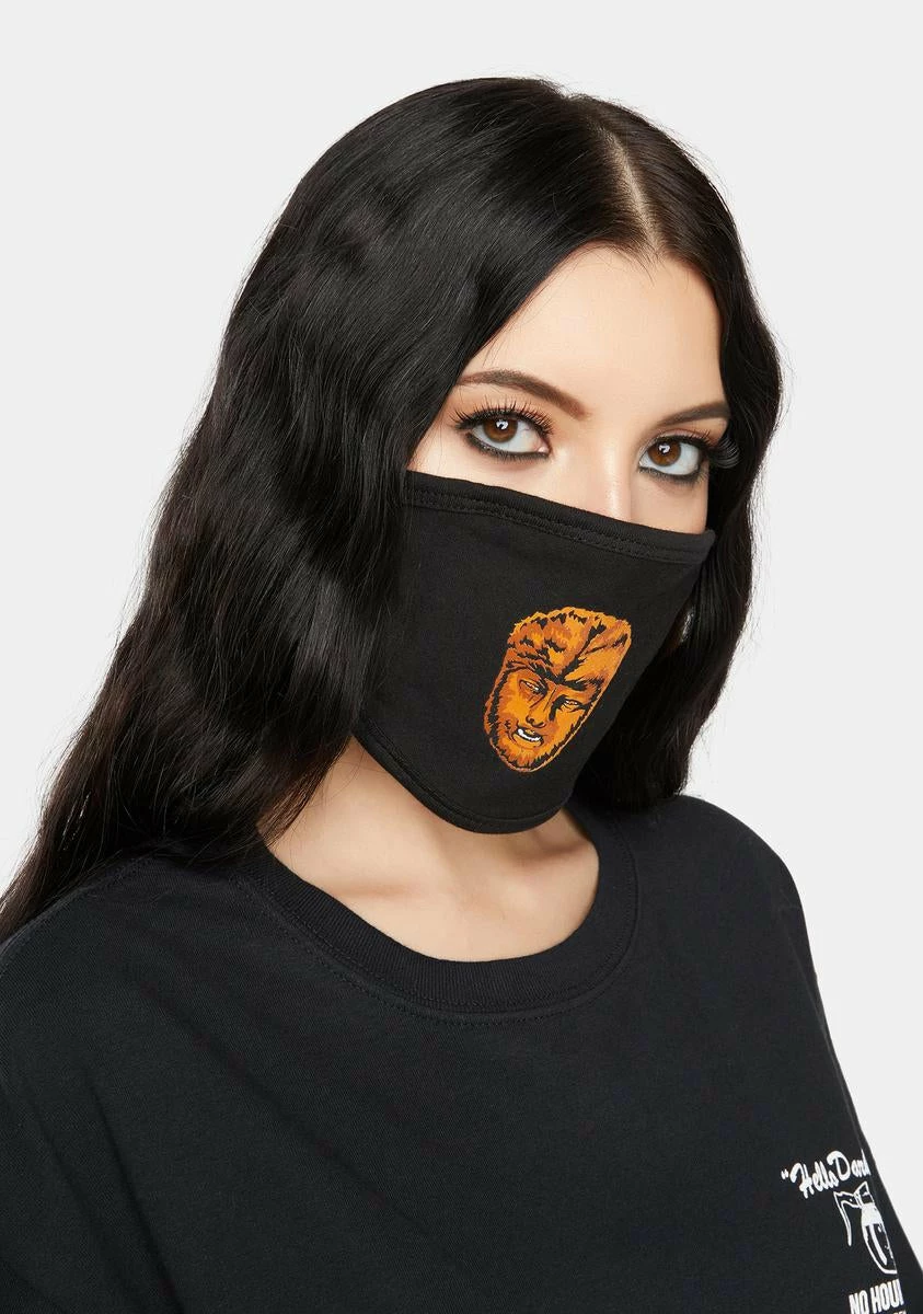 Rock Rebel Chaney Wolfman Face Mask 3 Rock Rebel Chaney Wolfman Face Mask