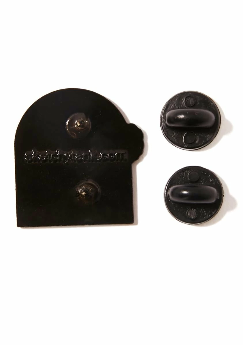 Sketchy Tank Pie Lapel Pin 5 Sketchy Tank Pie Lapel Pin - Image 3