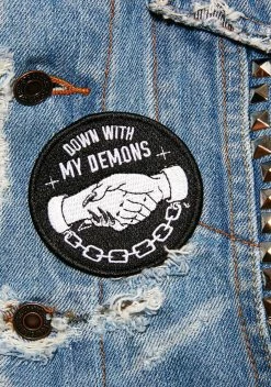 Sketchy Tank Demons Iron-On Patch