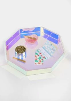 Dolls Home Good Vibes Iridescent Rolling Tray